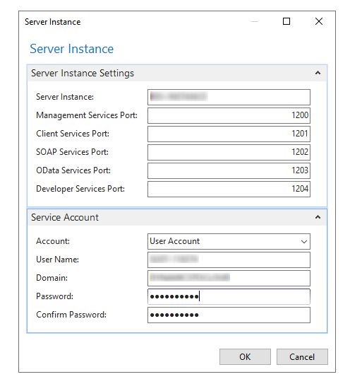 Business Central Administration_New Server Instance