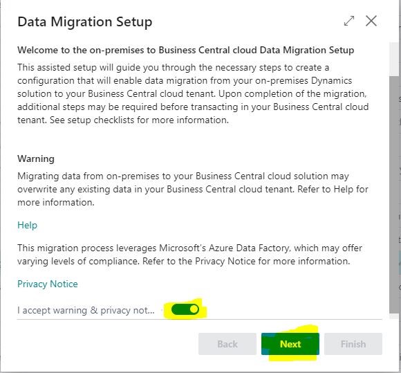 Data Migration Setup